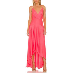 Bcbmaxazria 'Crossback' Pink Polyester Evening Dress Size 4 - NWT